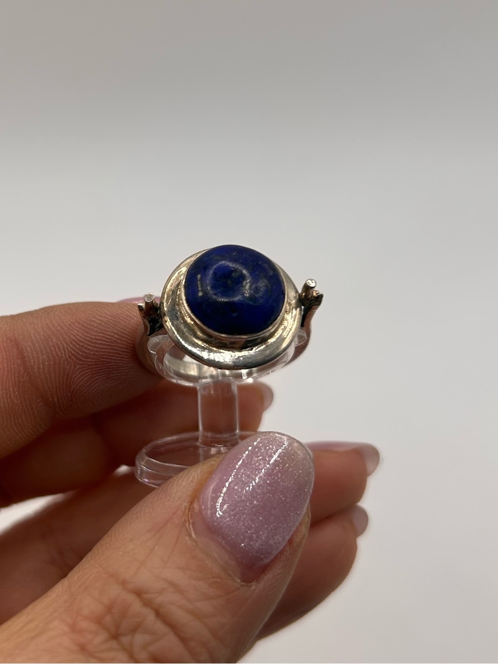 925 sterling silver lapis ring Size 8